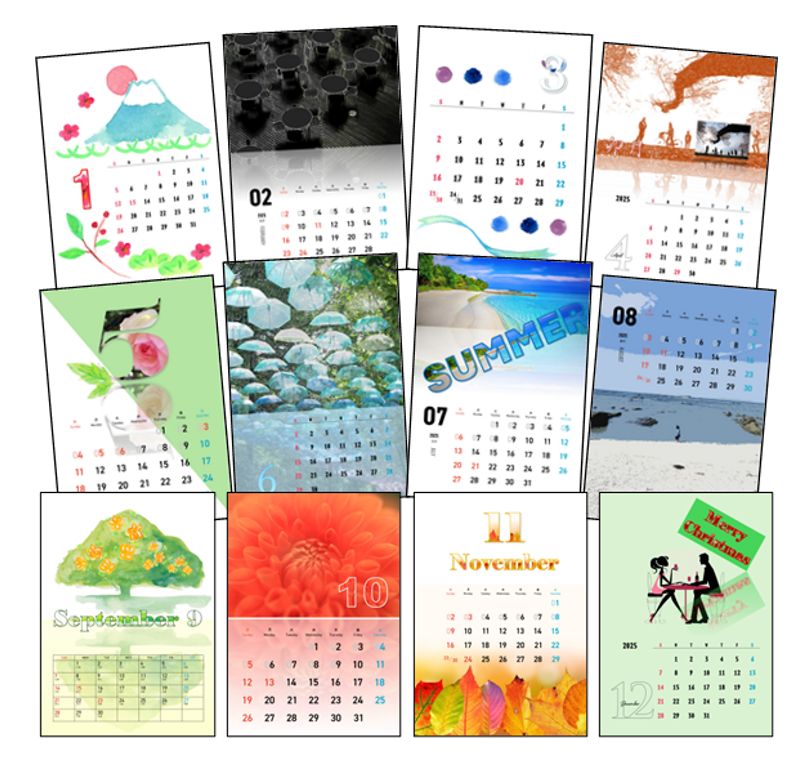 EテキストWordで作るMyカレンダー2022 ワード